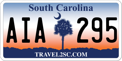 SC license plate AIA295