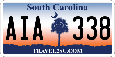 SC license plate AIA338