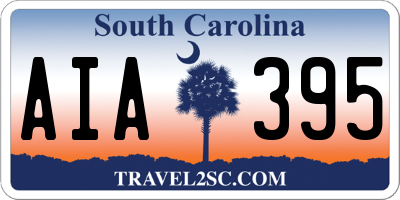 SC license plate AIA395