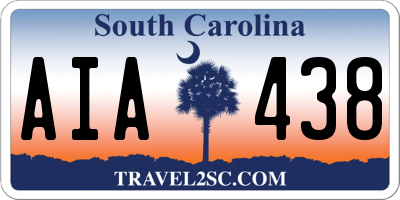 SC license plate AIA438