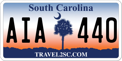 SC license plate AIA440