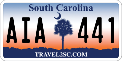 SC license plate AIA441