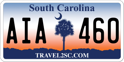 SC license plate AIA460