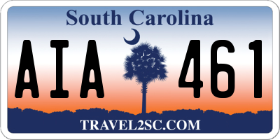 SC license plate AIA461