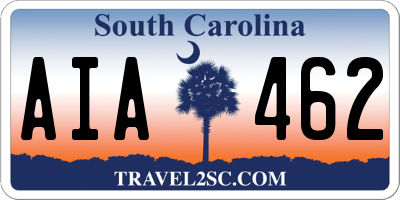 SC license plate AIA462