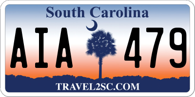 SC license plate AIA479