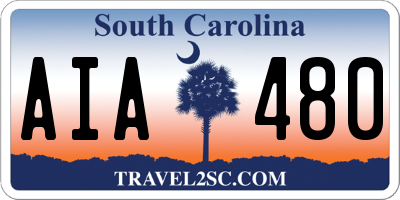SC license plate AIA480