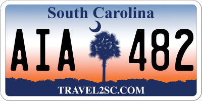 SC license plate AIA482