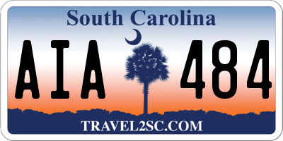 SC license plate AIA484