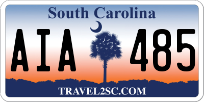 SC license plate AIA485