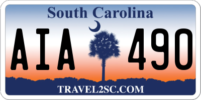 SC license plate AIA490