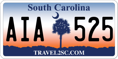 SC license plate AIA525