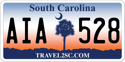 SC license plate AIA528