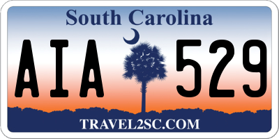 SC license plate AIA529