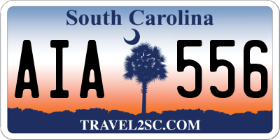 SC license plate AIA556