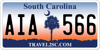 SC license plate AIA566
