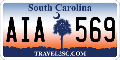 SC license plate AIA569