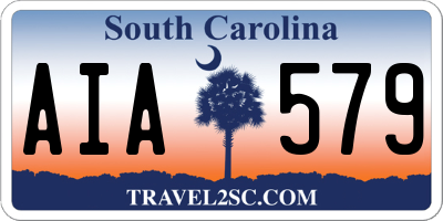 SC license plate AIA579
