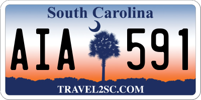 SC license plate AIA591