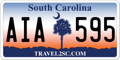 SC license plate AIA595