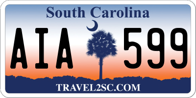 SC license plate AIA599