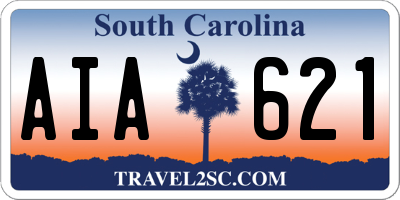 SC license plate AIA621