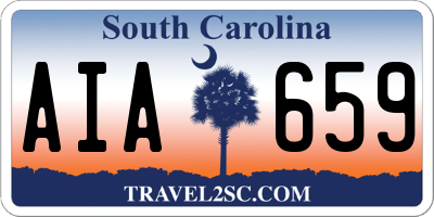 SC license plate AIA659