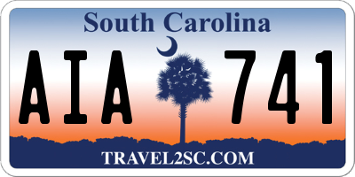 SC license plate AIA741
