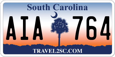 SC license plate AIA764