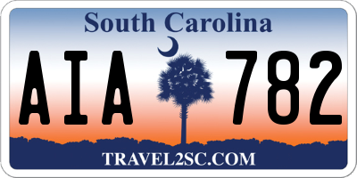 SC license plate AIA782