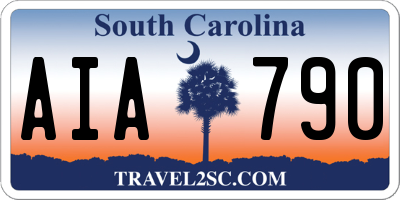SC license plate AIA790