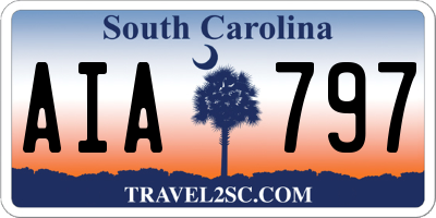SC license plate AIA797
