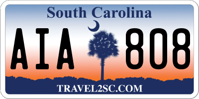 SC license plate AIA808