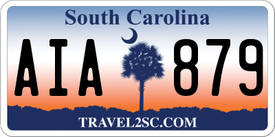 SC license plate AIA879