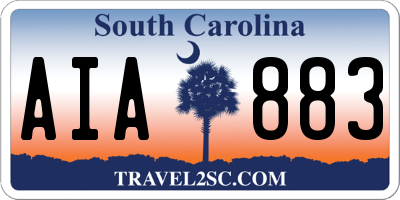 SC license plate AIA883