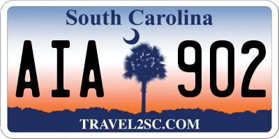 SC license plate AIA902