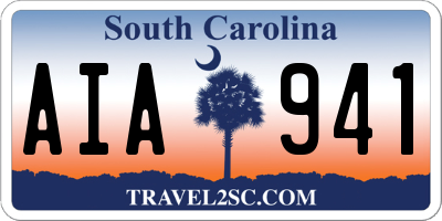 SC license plate AIA941