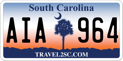 SC license plate AIA964