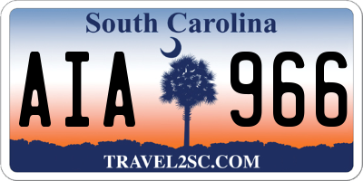SC license plate AIA966