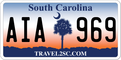 SC license plate AIA969