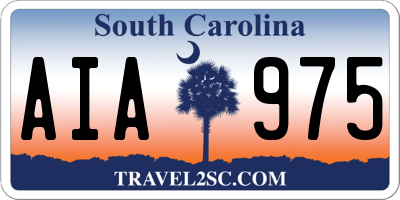 SC license plate AIA975