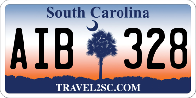 SC license plate AIB328