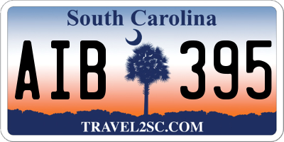 SC license plate AIB395