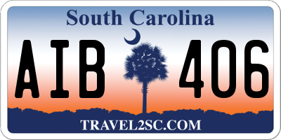 SC license plate AIB406
