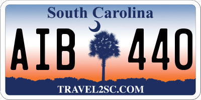 SC license plate AIB440