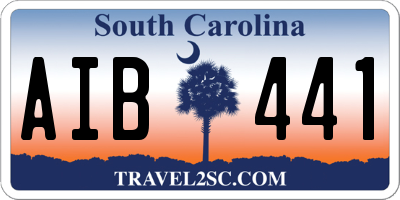 SC license plate AIB441