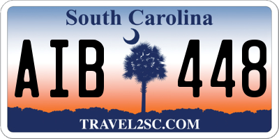 SC license plate AIB448