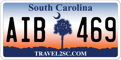 SC license plate AIB469