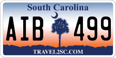 SC license plate AIB499