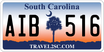 SC license plate AIB516